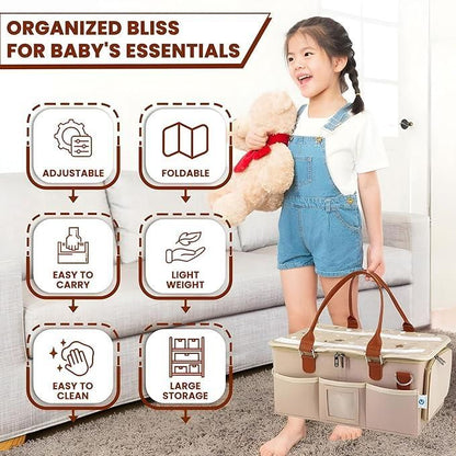 Nursery Storage Organizer-Foldable and Portable for Travelling - Vistora