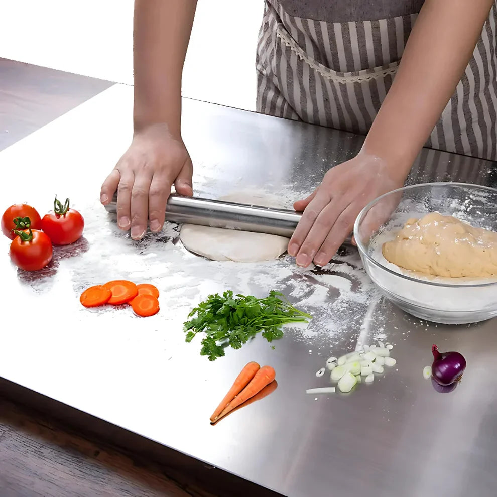 Premium Stainless Steel Anti-Skid Kitchen Chopping Board