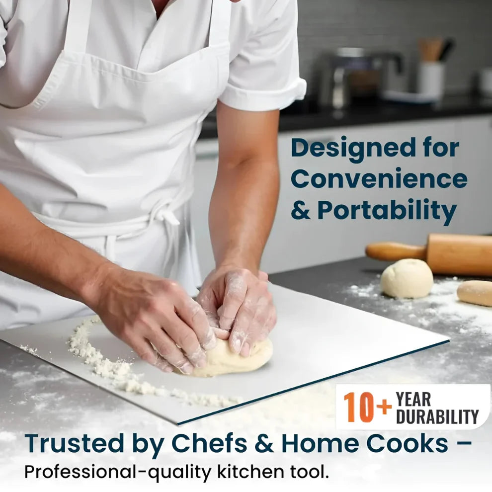 Premium Stainless Steel Anti-Skid Kitchen Chopping Board