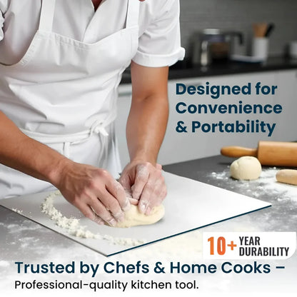 Premium Stainless Steel Anti-Skid Kitchen Chopping Board