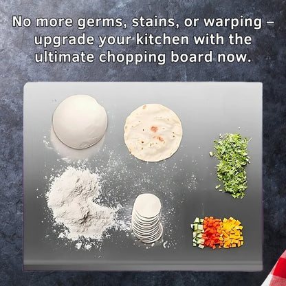Premium Stainless Steel Anti-Skid Kitchen Chopping Board